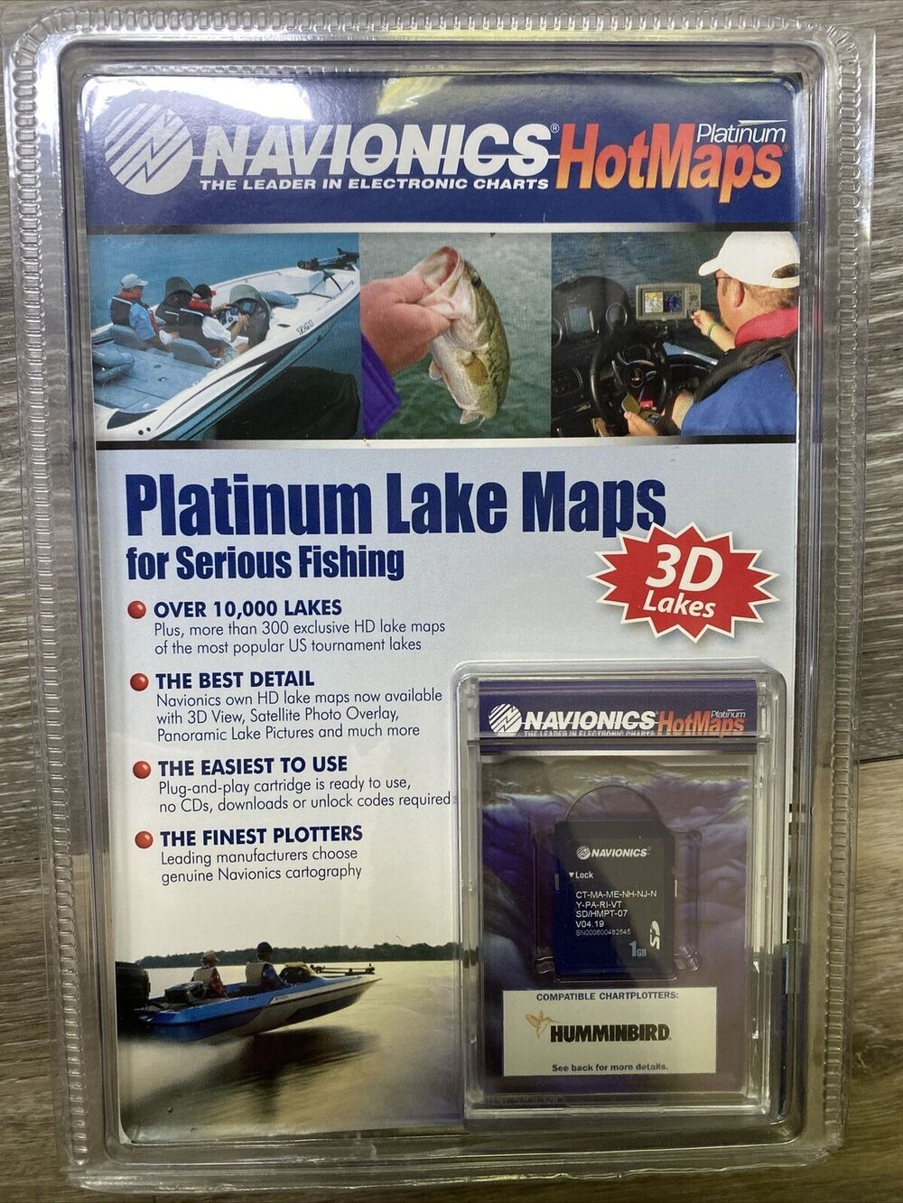 NAVIONICS HOTMAPS PLATINUM LAKE MAPS REGION 7 HUMMINGBIRD SD/HMPT-07 CT-MA-ME-NH